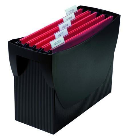HAN Hängemappenbox schwarz aus Kunststoff | Paper Markt ...